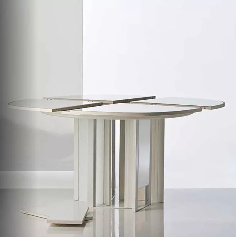 Modello di tavolo rotondo allungabile moderno n.12