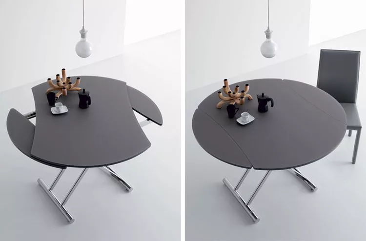Modello di tavolo rotondo allungabile moderno n.18