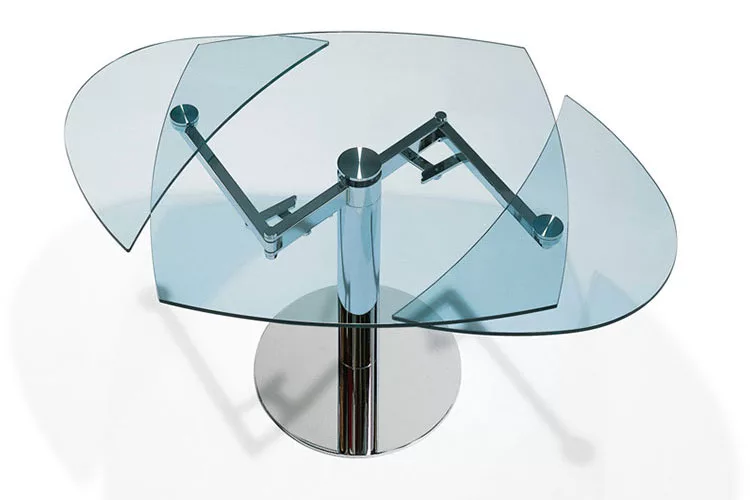 Modello di tavolo quadrato allungabile n.14