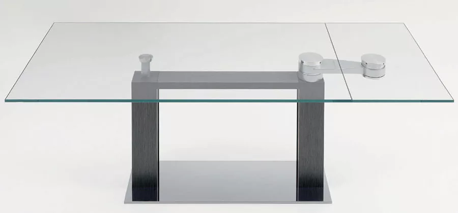 Modello di tavolo in vetro allungabile dal design moderno n.25