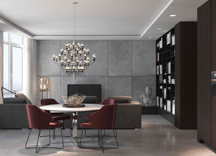 Tovaglia Rettangolare ABAKUHAUS 140x170 Cm – Design Geometrico Tulipani, Viola Scuro/Arancione, Impermeabile E Antimacchia, Per Esterni E Interni