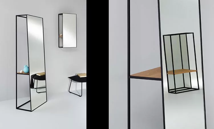 Modello di specchio da terra dal design moderno n.15