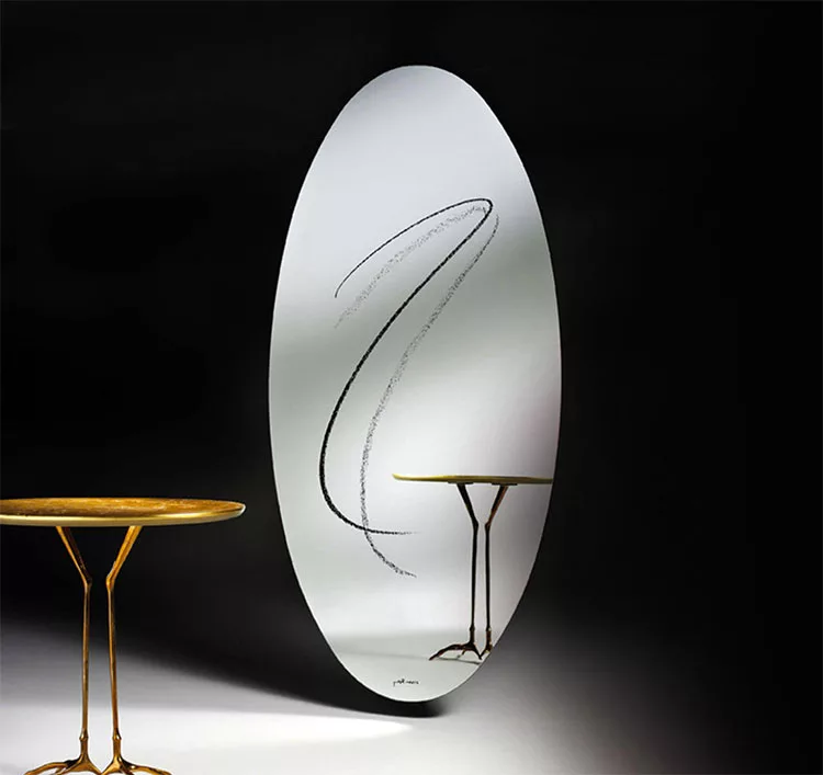 Modello di specchio da terra dal design moderno n.20