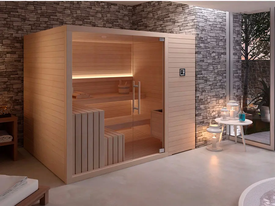 Modello di sauna per bagno in stile SPA n.07