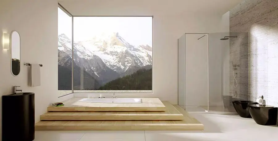 Bagno da sogno in stile spa
