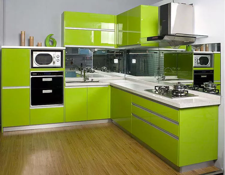 Modello di cucina verde dal design moderno n.02