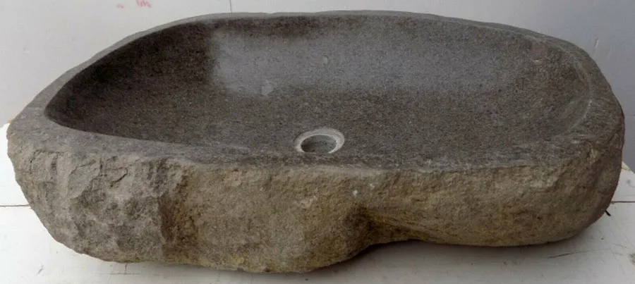 Modello di lavabo bagno in pietra di fiume n.04