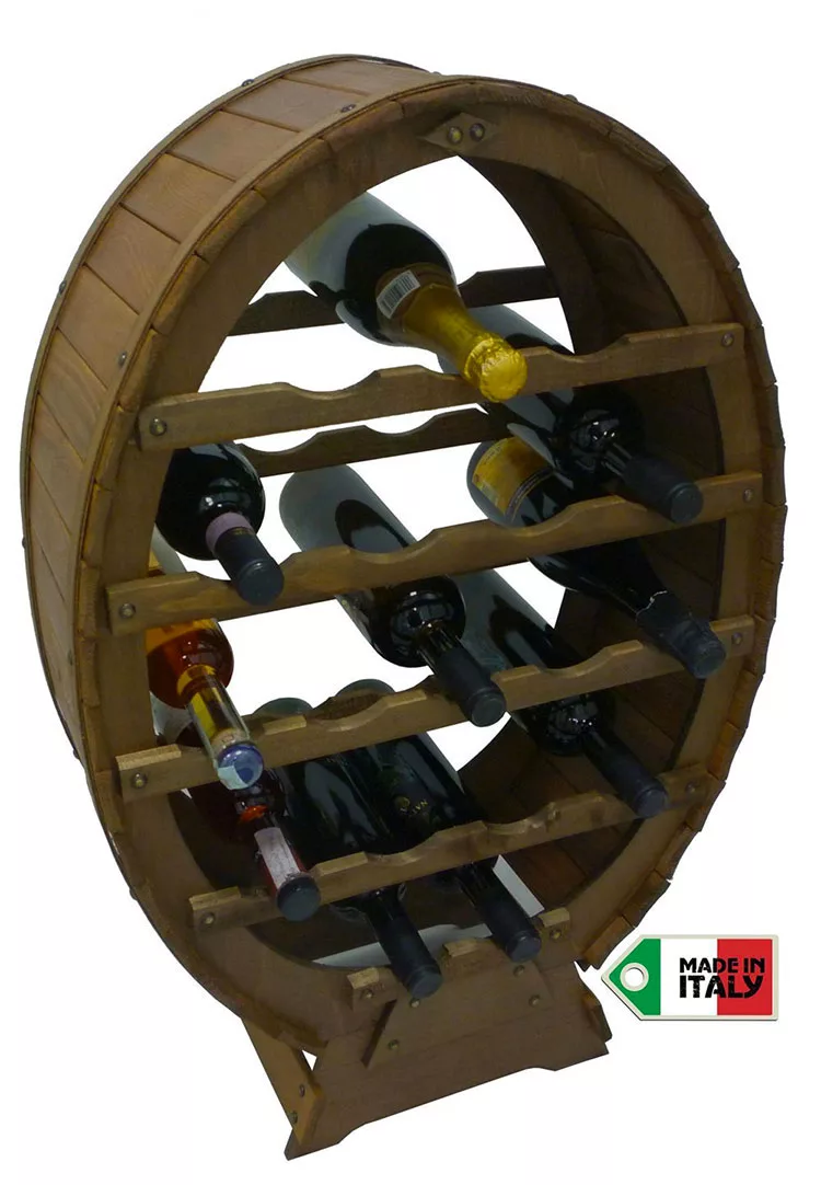 Modello di cantinetta vino realizzata in legno n.02