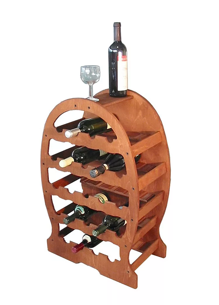 Modello di cantinetta vino realizzata in legno n.04