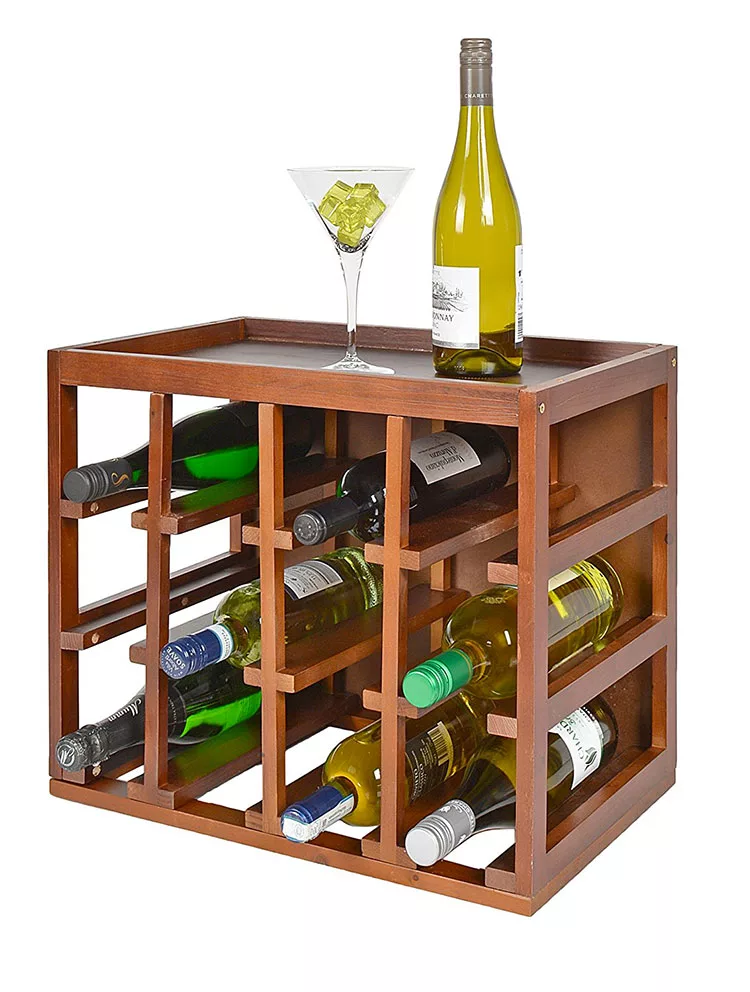 Modello di cantinetta vino realizzata in legno n.20