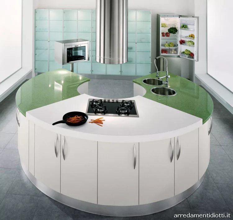 Modello di cucina circolare di design n.17