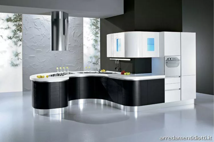 Modello di cucina circolare di design n.20