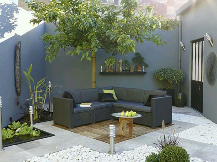 Come arredare un piccolo giardino: 20 idee semplici e creative ... Arredare giardini piccoli