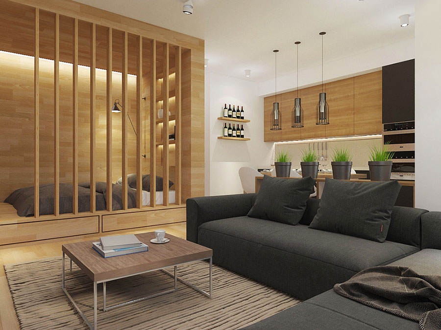 Come arredare una casa di 50 mq: ecco 5 progetti di design ... Arredare casa 50 mq
