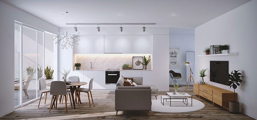 Come arredare open space cucina soggiorno: ecco 40 idee fotografiche ... Come arredare il soggiorno in stile moderno