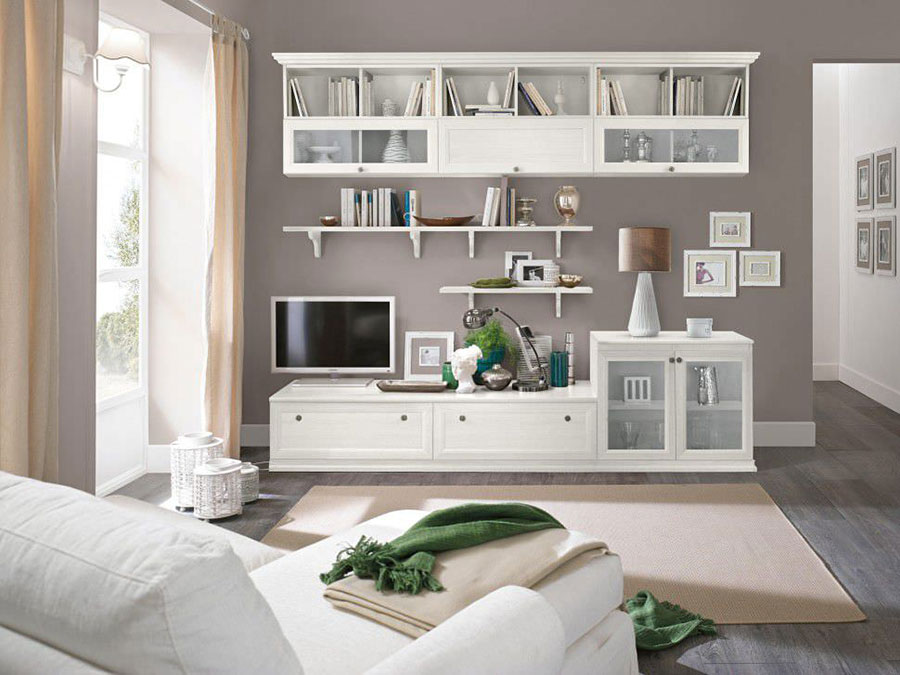 Soggiorno classico bianco: 20 idee per arredare con classe ... Arredamento soggiorno bianco