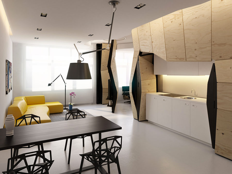Come arredare una casa di 60 mq: tante idee dal design moderno ... Arredare 60 mq