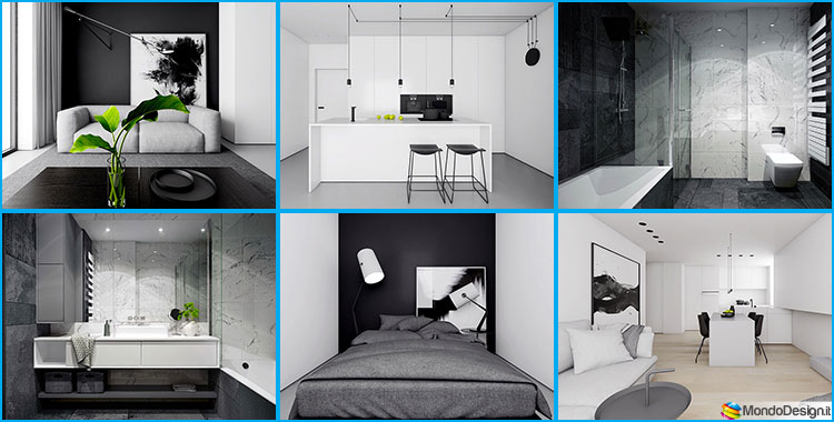 Arredamento Bianco Nero Progetti Stile Minimal