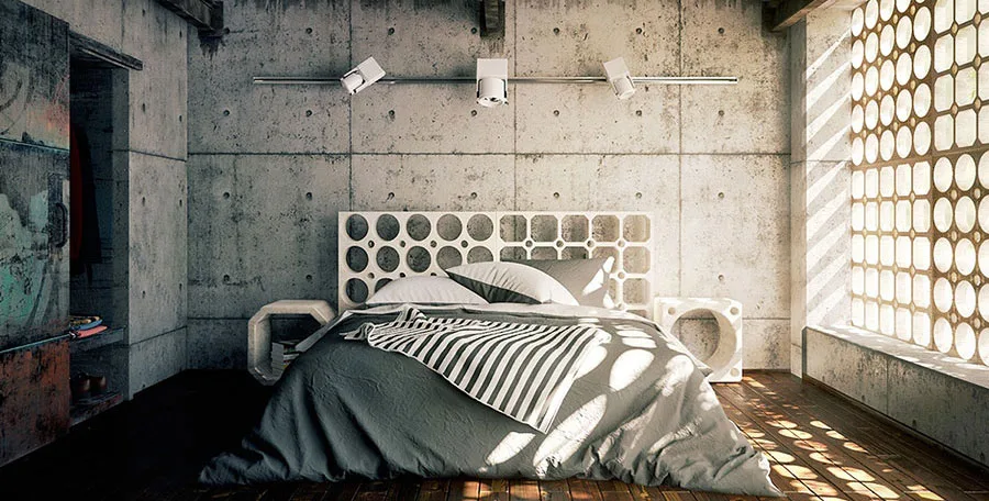 Camera da letto industrial