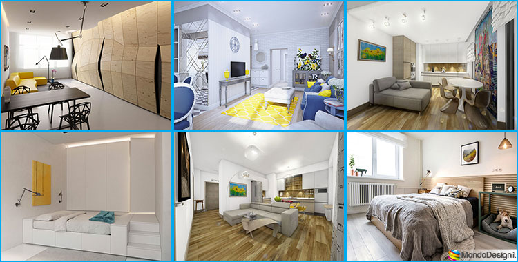 Come arredare una casa di 60 mq: tante idee dal design moderno ... Come dividere una casa di 60 mq