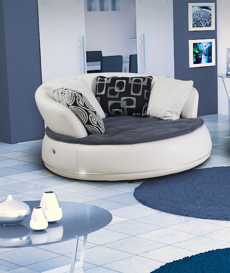 Modello di divano curvo dal design particolare n.08