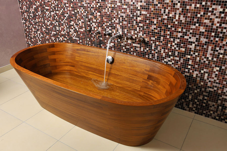 Modello di vasca da bagno in legno Image n.02