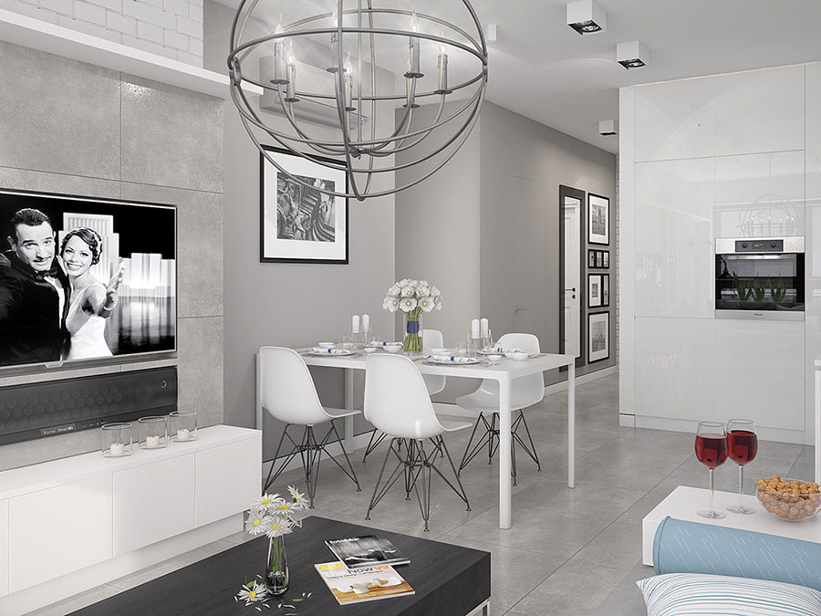 Come arredare una casa di 90 mq: ecco 5 progetti di design ... Come dividere una casa di 90 mq