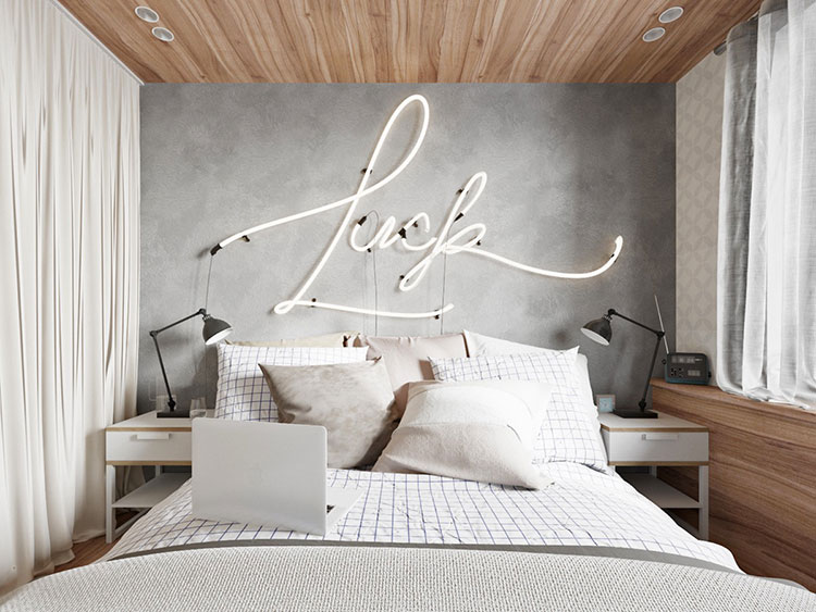 Decorazioni per pareti della camera da letto: 125 idee originali ... Idee per pareti