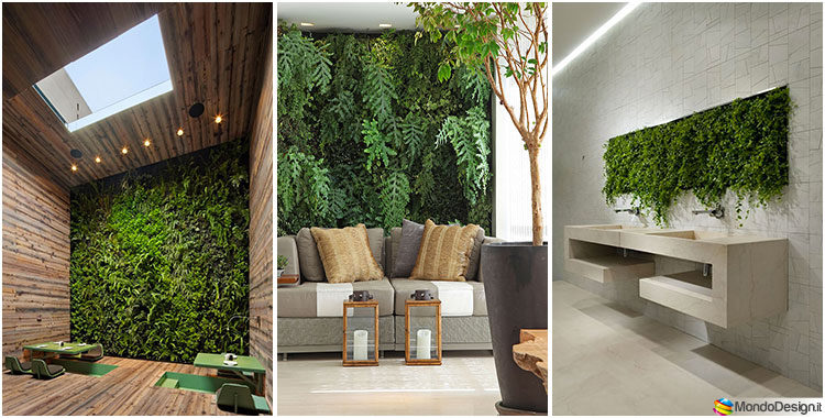 Giardino verticale interno: 25 idee per pareti verdi in casa ... Giardino a parete