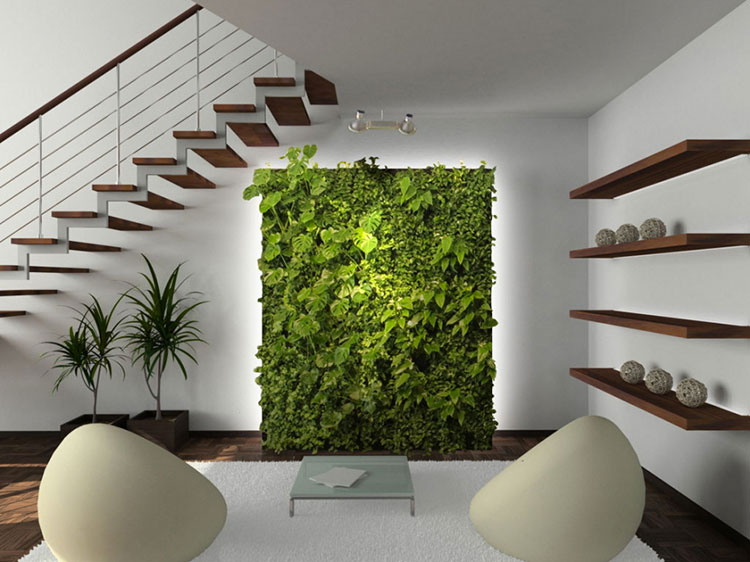 Giardino verticale interno: 25 idee per pareti verdi in casa ... Giardini verticali per interni