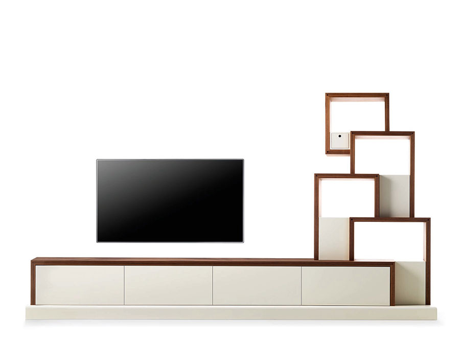 Modello di mobile per parete tv di design n.06