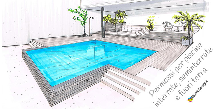 Permessi per costruire piscine interrate, seminterrate e fuori terra ... Piscine interrate senza permesso