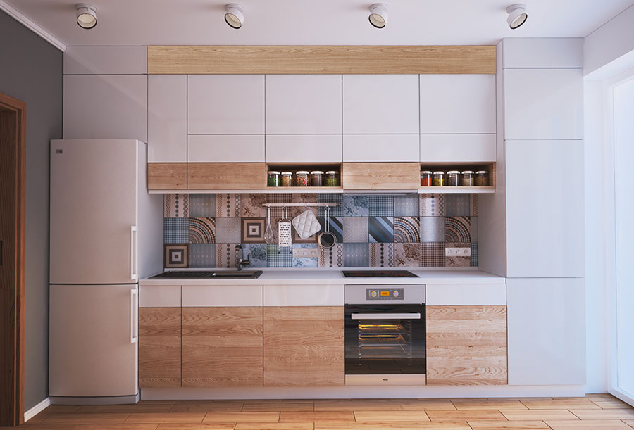 Cucina di design di tre metri lineari n.07