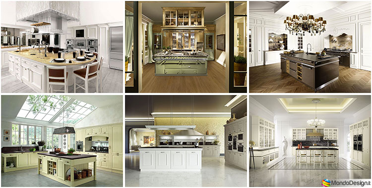 Cucine classiche con isola centrale: 43 modelli delle migliori ... Modelli cucine classiche