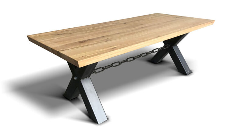 Scrivania Industriale In Legno E Metallo 100x60x75 Cm - Per Studio, Ufficio Casa E Computer - Foto 6