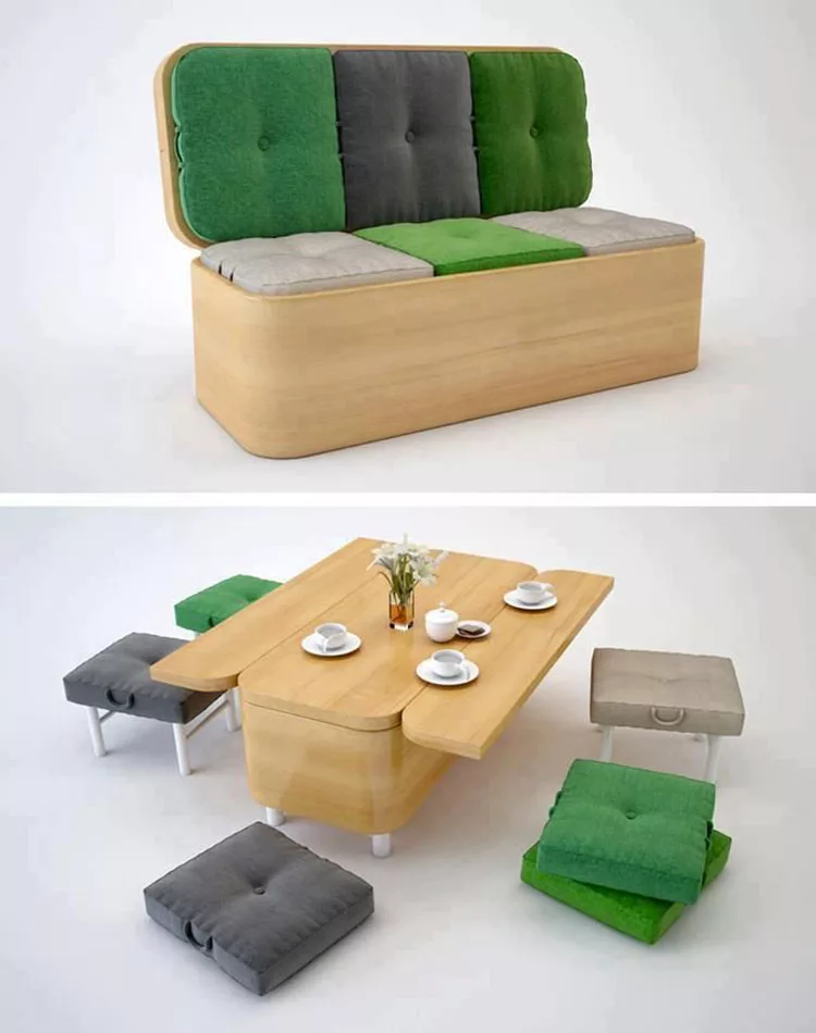 Sofa tavolo salvaspazio