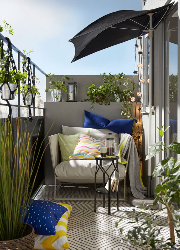 Idee per arredare un balcone Ikea n.13