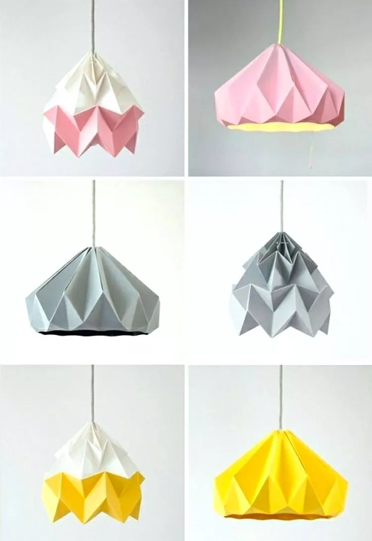 Come creare un paralume fai da te con origami 2