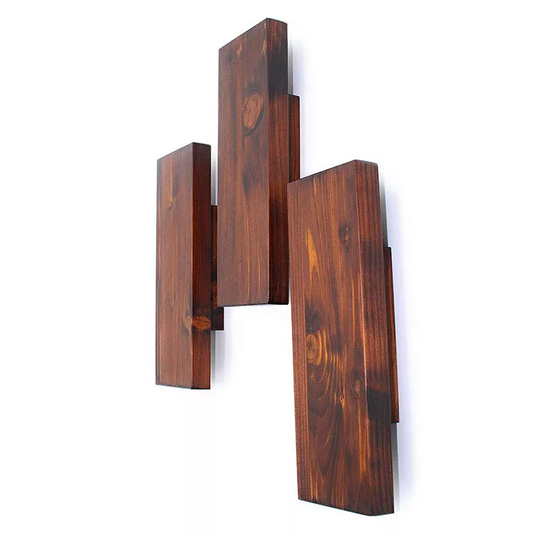 Modello di appendiabiti da parete in legno in stile moderno n.03
