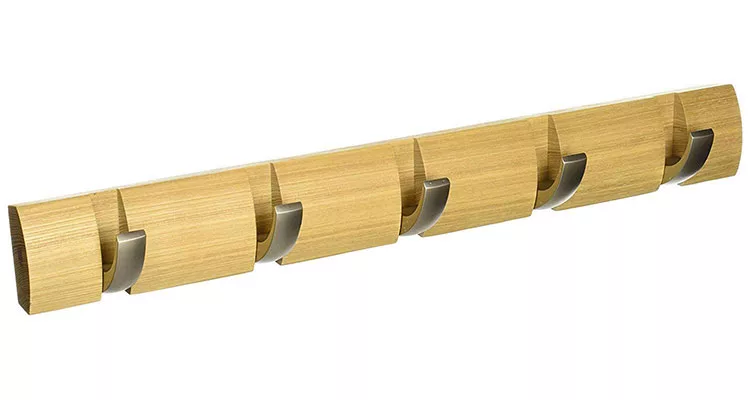 Modello di appendiabiti da parete in legno in stile moderno n.09