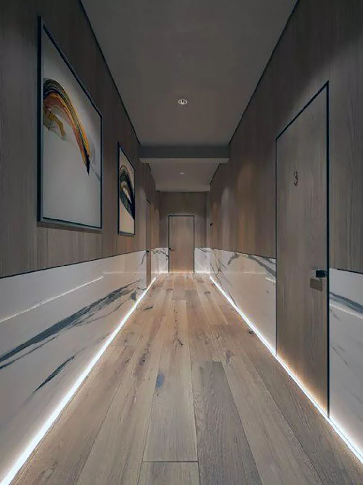 Idee per illuminare il corridoio con i led 6