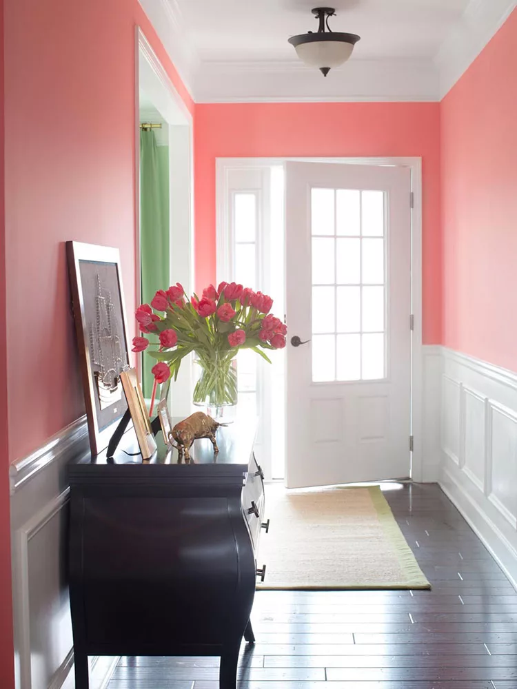 Idee per dipingere un corridoio rosa 2