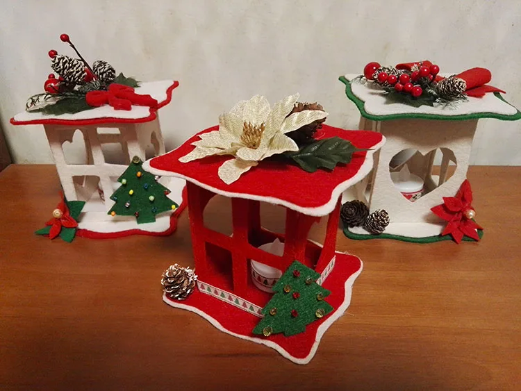 Idee per decorazioni natalizie in feltro n.03