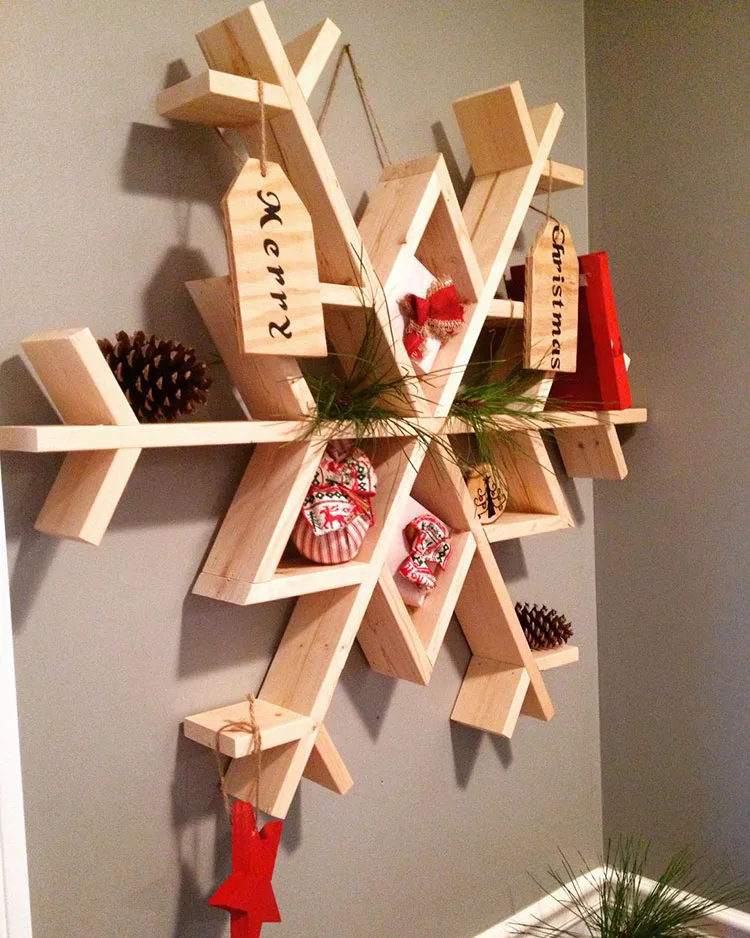 Idee per decorazioni natalizie in legno n.02