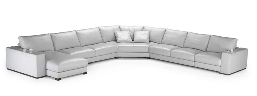 Modello di divano con angolo tondo n.12