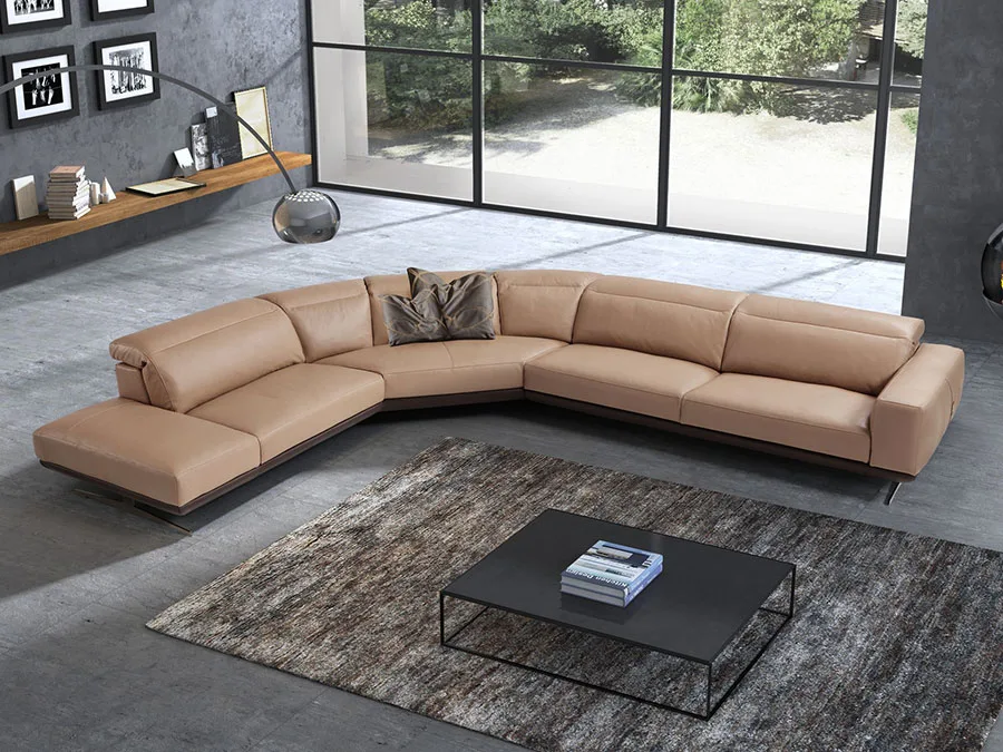 Modello di divano con angolo tondo n.22