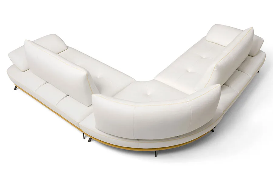Modello di divano con angolo tondo n.31