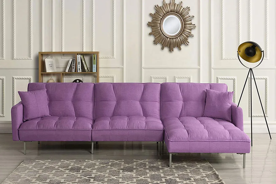  Modello di divano colore lavanda