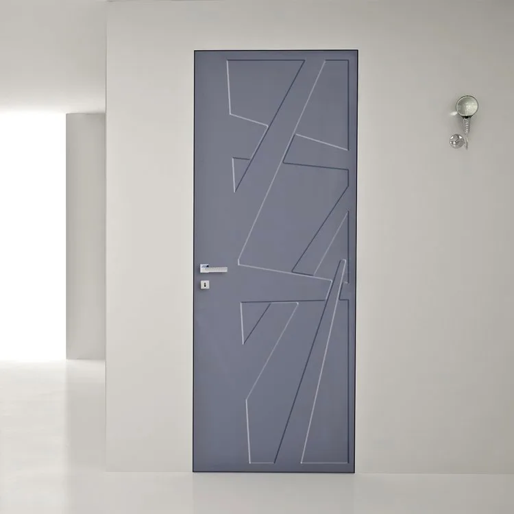Modello di porta interna moderna decorata n. 04
