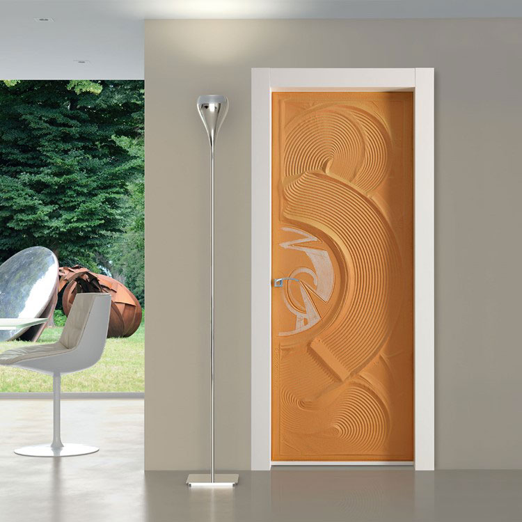 Modello di porta interna moderna decorata n. 11